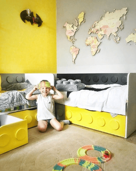 Подростковый диван-кровать с 2 ящиками "Бэтмен" МАНДАРИН ЛЕГОЛЕНД 178723 Серый Santreyd  - Вид №4