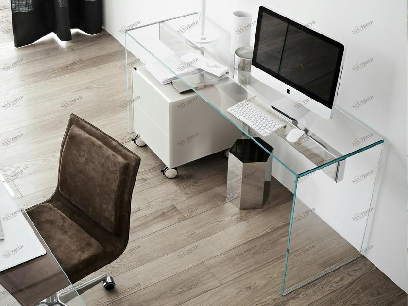 Gallotti&Radice Прямоугольная консоль из нержавеющей стали и хрусталя Air sun-id-1396450