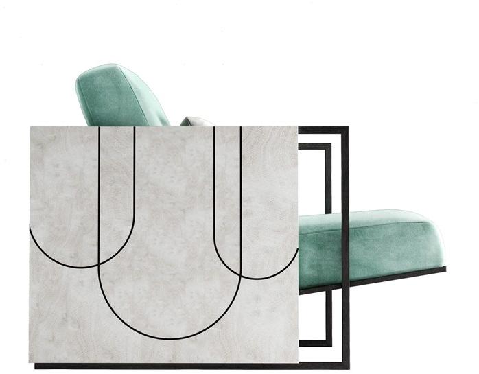 ROSSATO ARREDAMENTI Кресло из ткани Home Rhc-21 - Вид №3