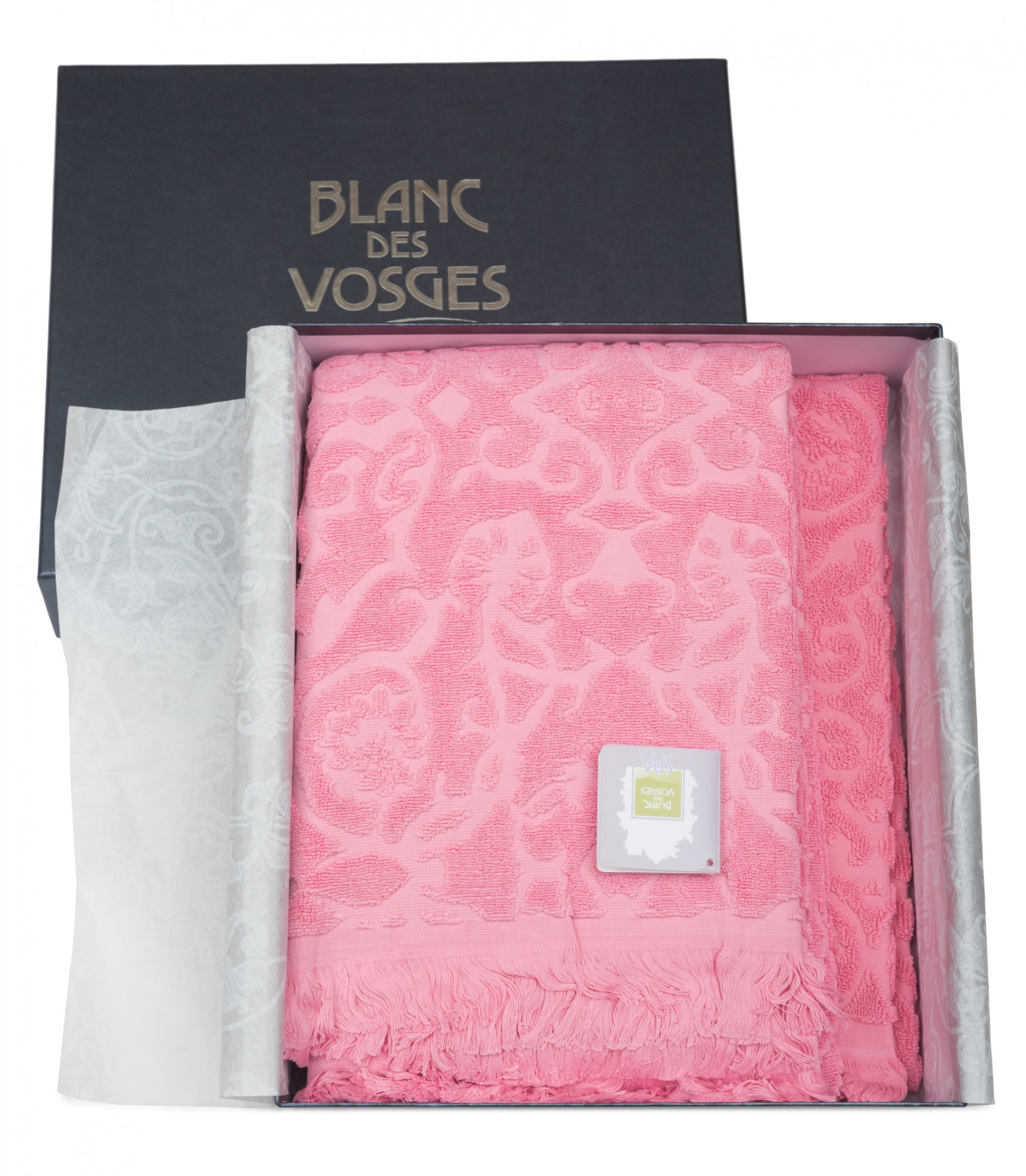 PR_BR_30 Полотенце Princess bois de rose 30/50 хлопок 550 гр/м2 Blanc des Vosges Santreyd 