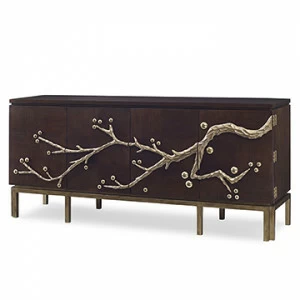Шкафы 06809-820-002 Cherry Blossom Media Cabinet - Walnut Ambella