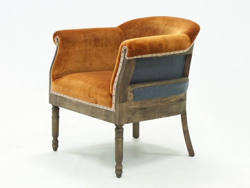 CREARTE COLLECTIONS Мягкое бархатное кресло с подлокотниками Paris essence 22 - Вид №1