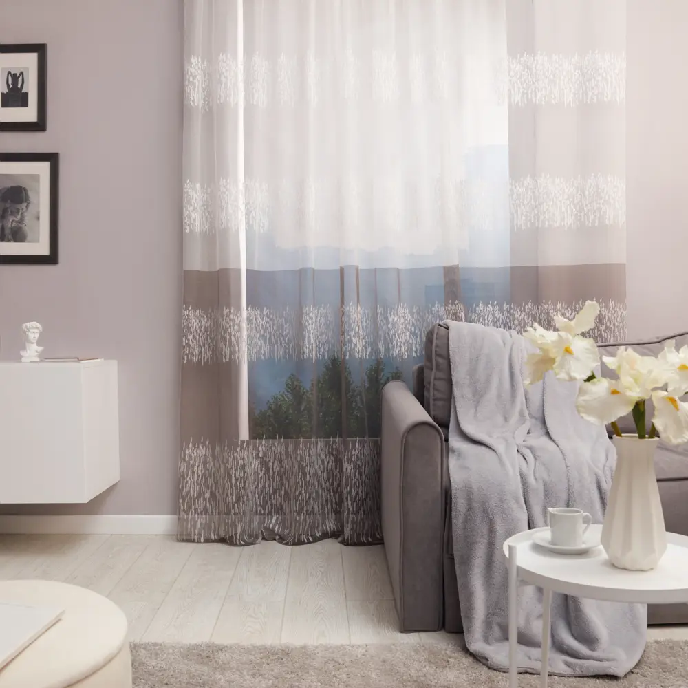 Тюль Мираж 300x260 коричневый лента 82701348 STLM-2027316 Santreyd 