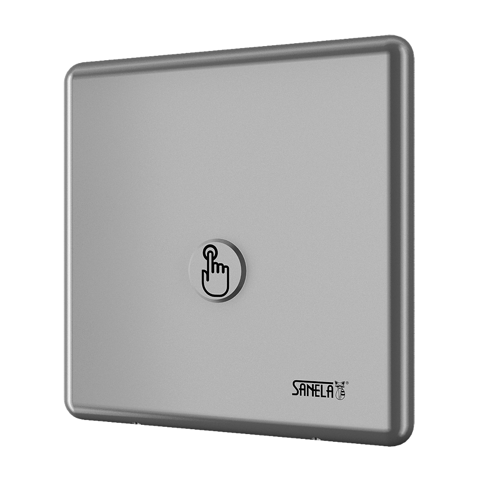 14010 Устройство смыва туалета с пиезо кнопкой, для напорной воды, 6 B SANELA 