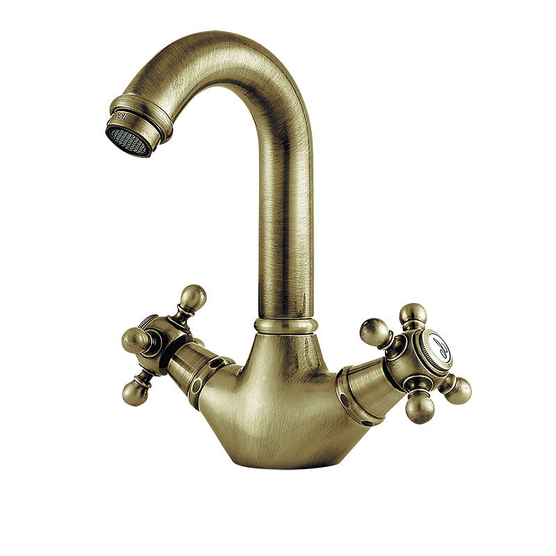 211199 PREMIUM Старый латунный 1866 моноблочный Умывальник Старая Латунь GRB MIXERS 
