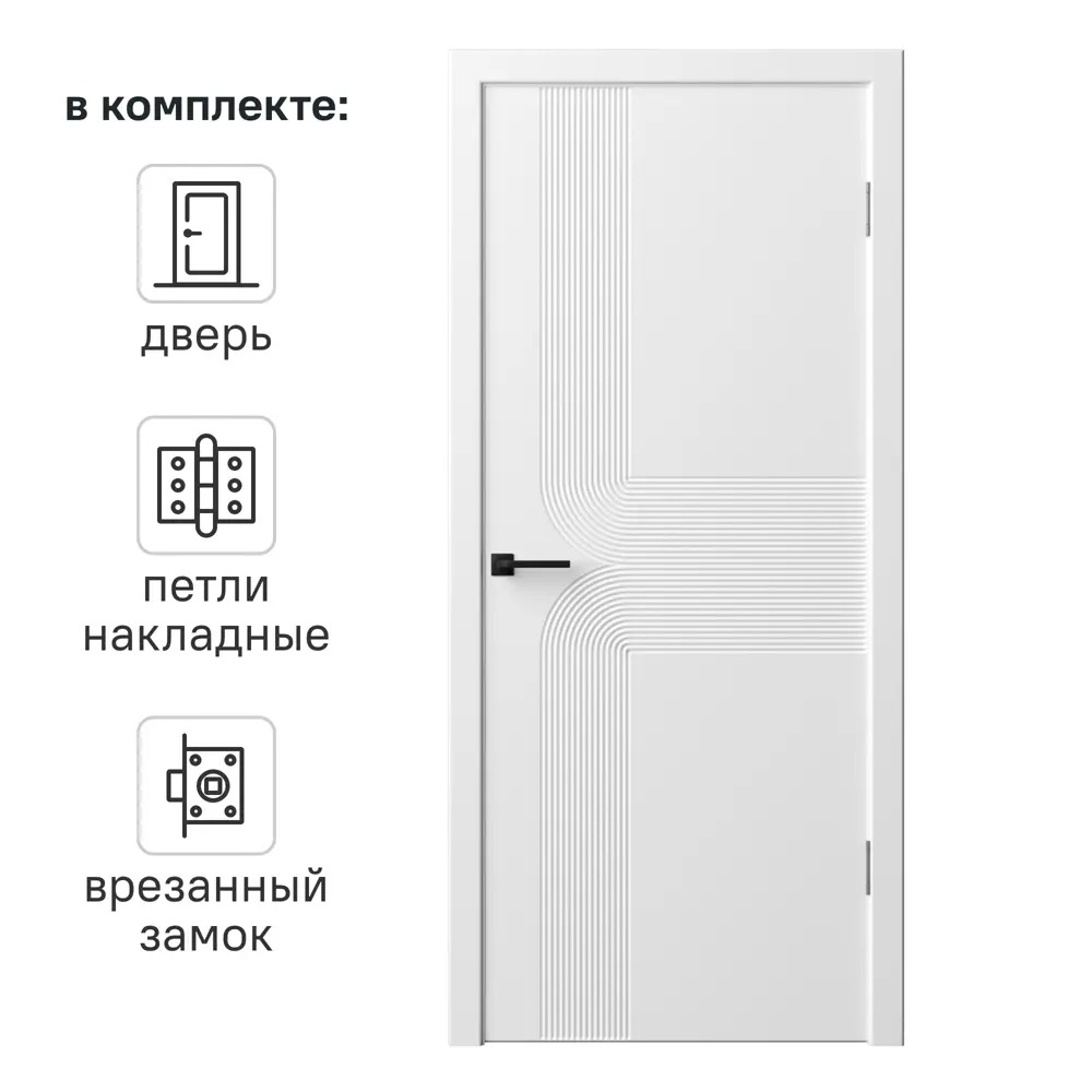 RUMAX Синди-28 - межкомнатная дверь с магнитным замком и петлями 89380606 STLM-1564424