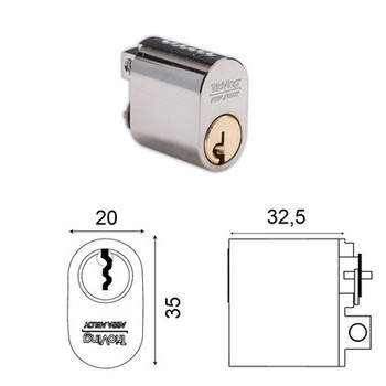 Цилиндр Trioving SY1720C oval dobbel LK01-10