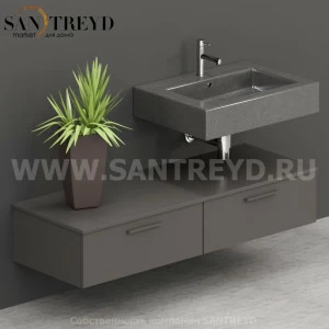 T14052AT2 Столешницы для использования в сочетании с тумбами и открытыми тумбами 140 см серая Globo ARREDO WOOD Италия