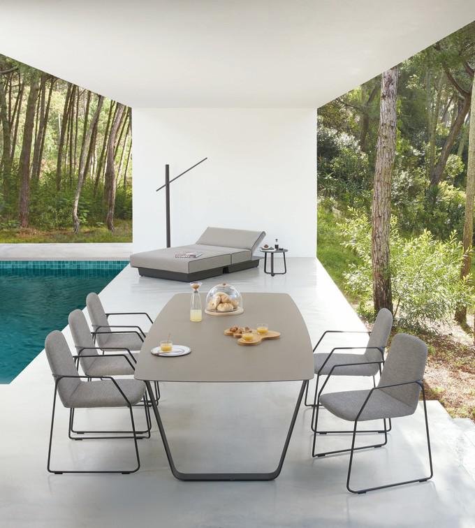 Обеденный стол pwi white f8 340см x 118см Manutti Air MNST803 - Вид №11