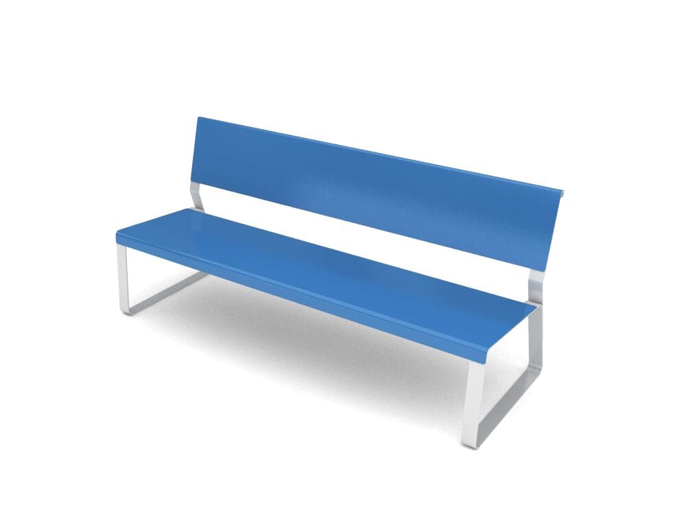 Оцинкованная стальная скамья со спинкой Viscio Urban Design MATKA ARCH-00050896 - Вид №14