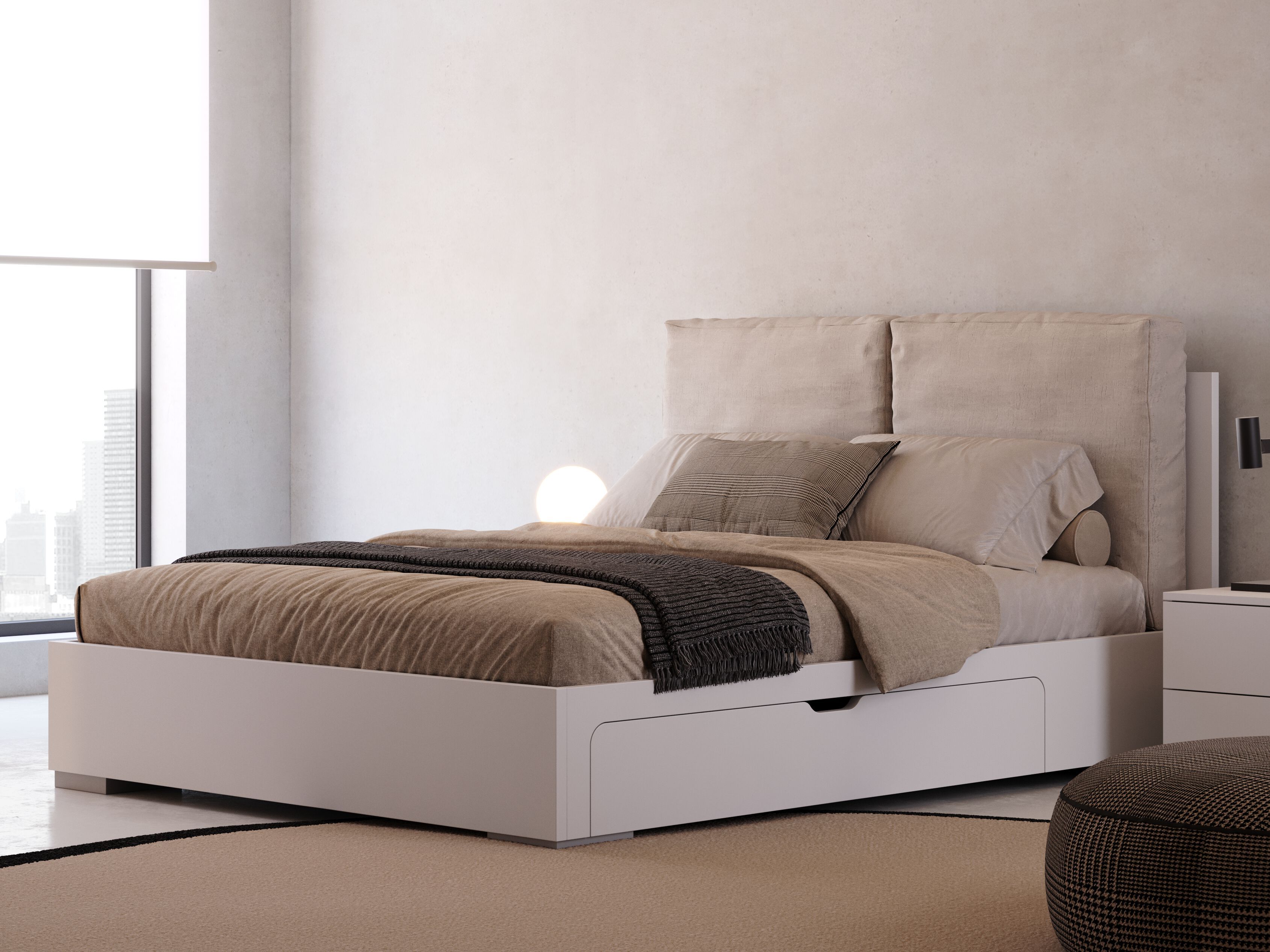 Деревянная двуспальная кровать для хранения Giessegi SCRIGNO ARCH-00064859