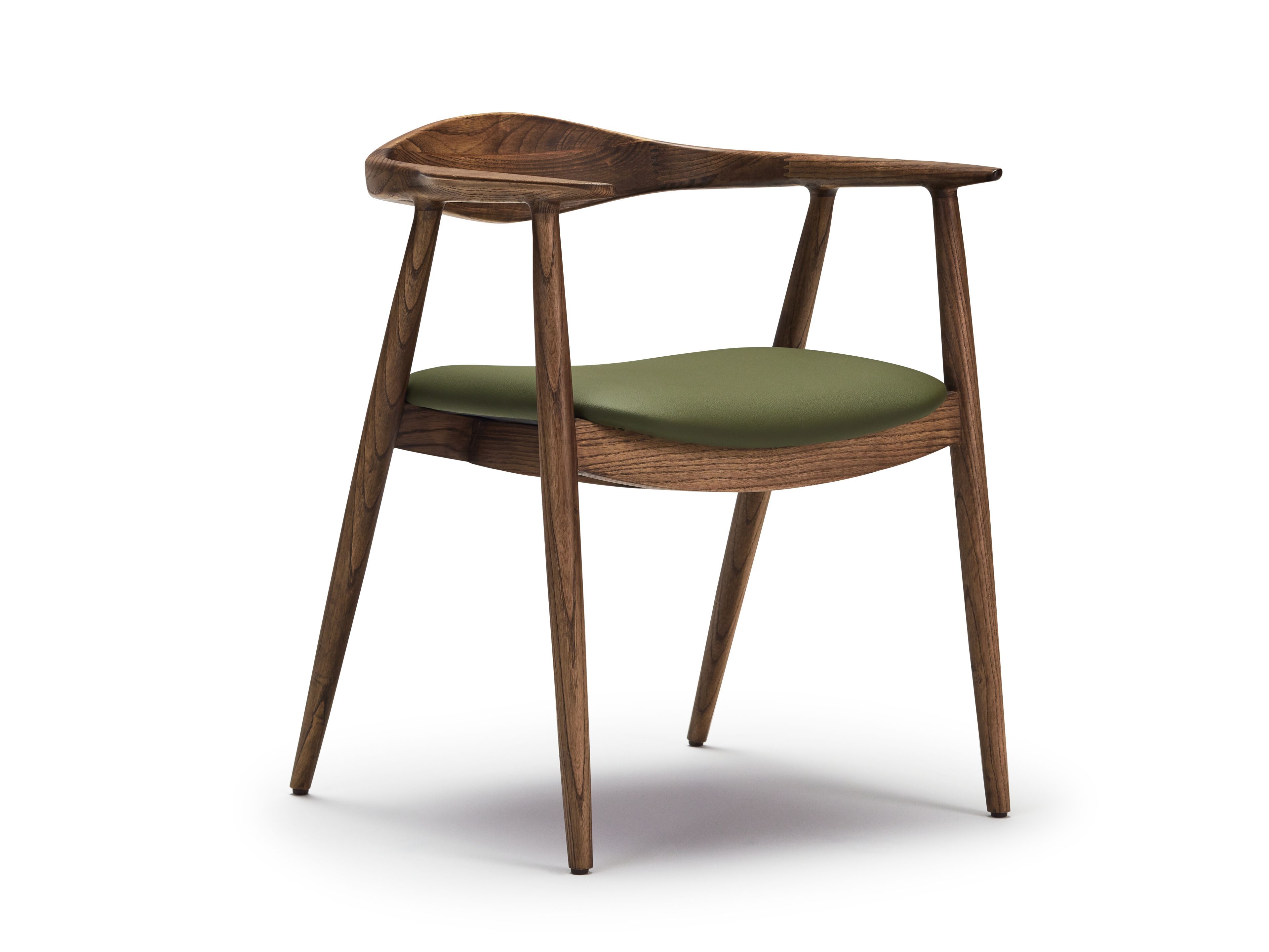 Стул из ясеня с подлокотниками и встроенной подушкой Papell Design гостиница ARCH-00142853