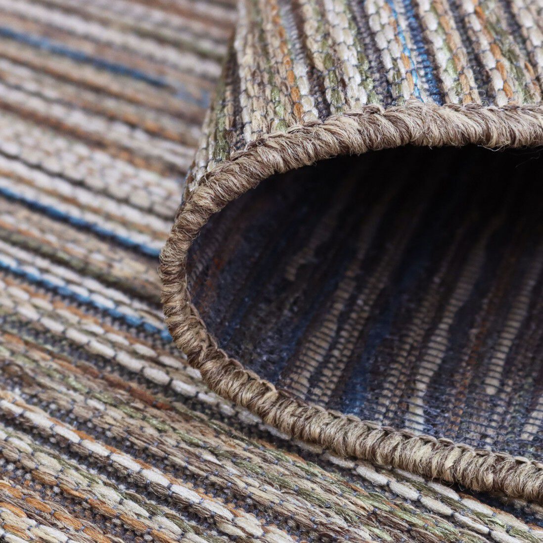 Полосатый напольный прямоугольный ковер Ademi Outdoor ARCH-00074506 - Вид №14