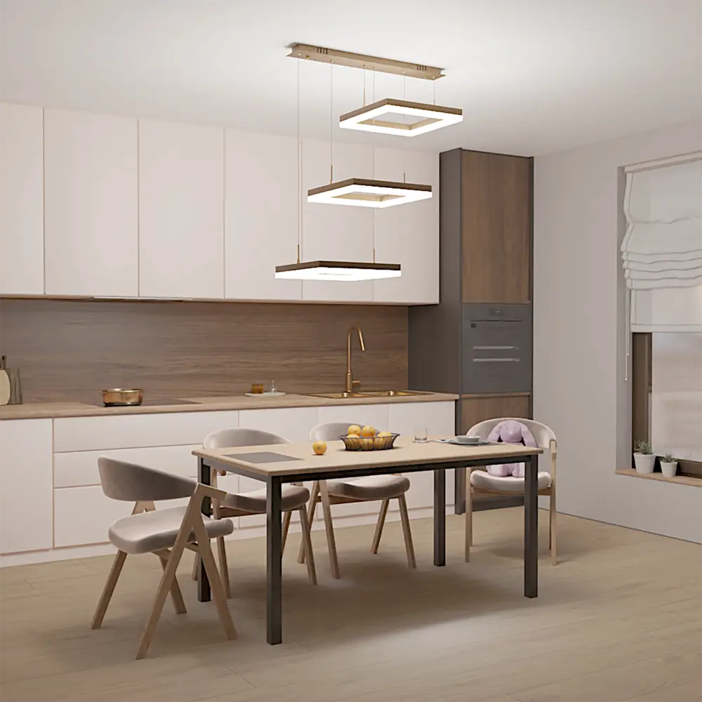 Люстра потолочная светодиодная диммируемая Ritter Rivo 52089 8 с д/у 106 Вт 31 м² 2700К-6500К цвет белый/золотой 84339638 STLM-2198847  - Вид №11