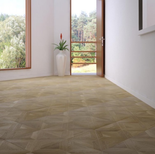 Модульный паркет Marco Ferutti Castello Castello Нордик Дуб с брашью (Текстурированная) 450х450 мм 2600600046 - Вид №5