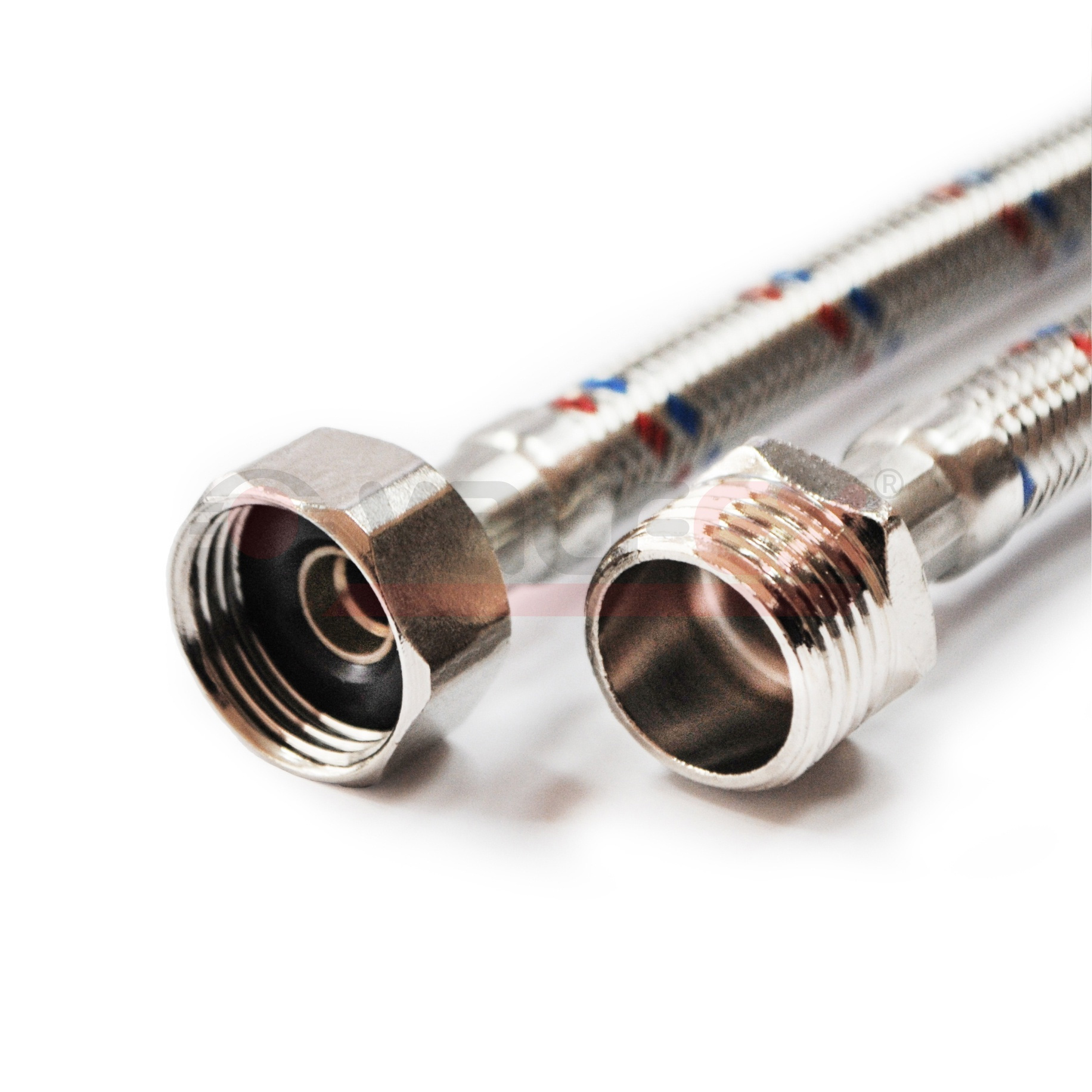 S/S 350сm В-Н Valfex Гибкая подводка для воды (внутр.-наруж.) 