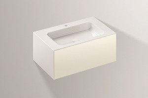 5155814000 Умывальник с тумбой, wp.folio1, белая, proshield, лакированная, шелковисто-матовый блеск, белый Alape серия FO (Folio)