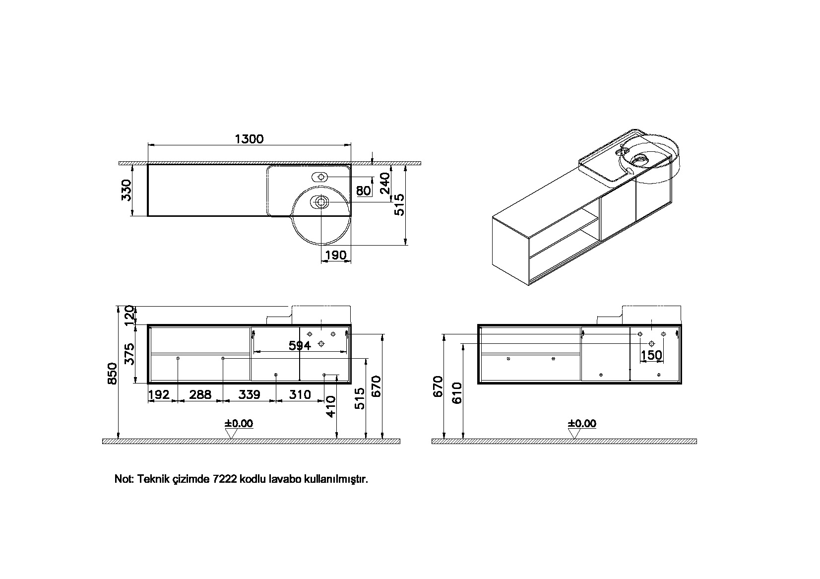 62423 Раковина Vitraglobal Voyage - Вид №1