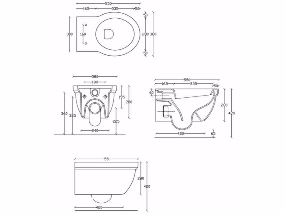 Керамический подвесной туалет Galassia ETHOS ARCH-00117845 - Вид №3