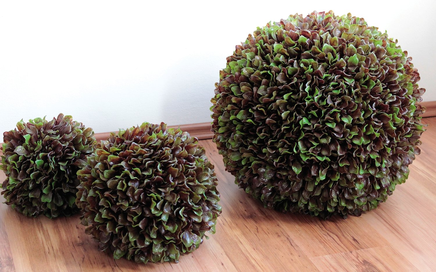 4797 849 a3 Декоративный шар 'капустный лист', Ø 25 см, зелено-бордовый H-andreas 