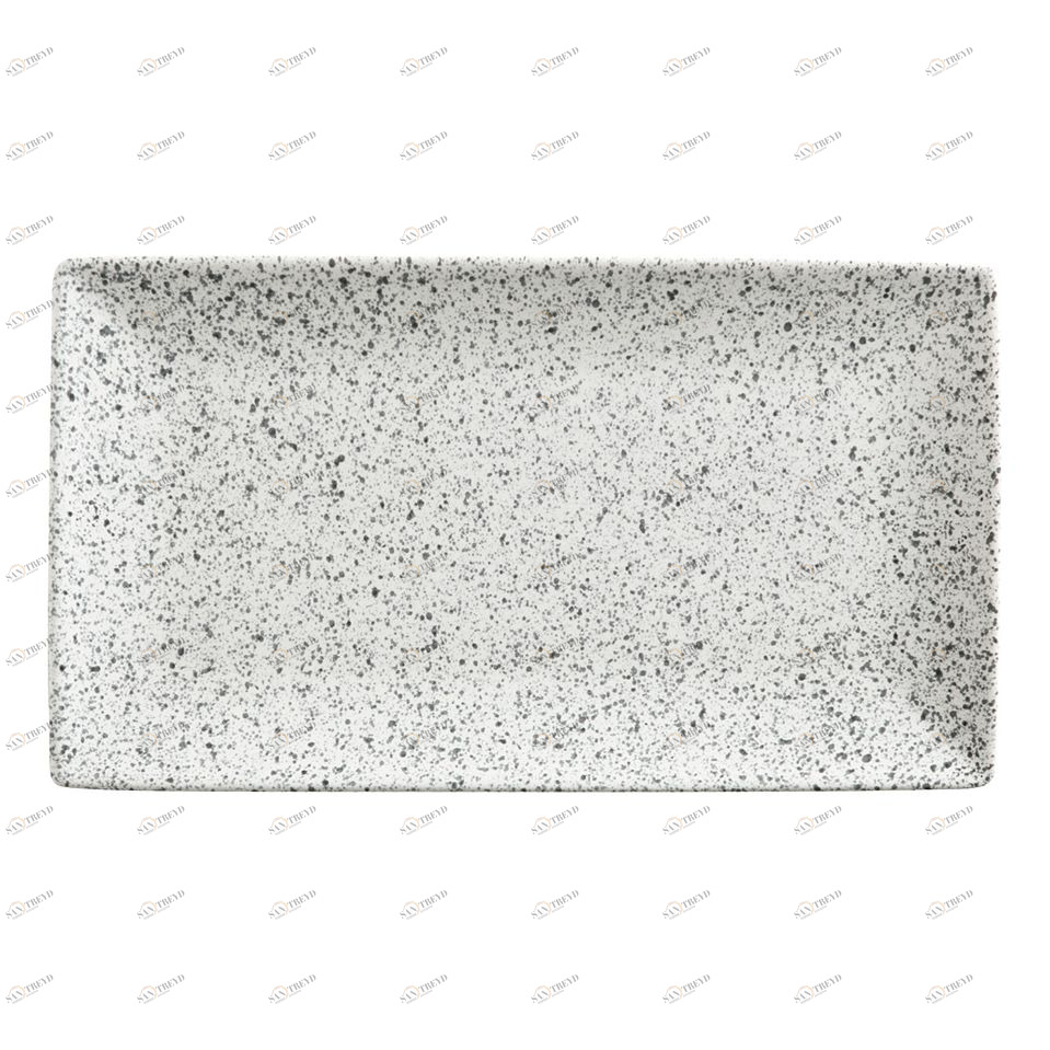 Блюдо фарфоровое прямоугольное 34,5х19,5 см пепельное "Икра" MAXWELL & WILLIAMS ИКРА 00-3946370 Серый 