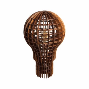 Напольная лампа Лампочка Ильича Тёмное дерево S0011 ALBERO НЕОБЫЧНЫЕ 015991 Бежевый