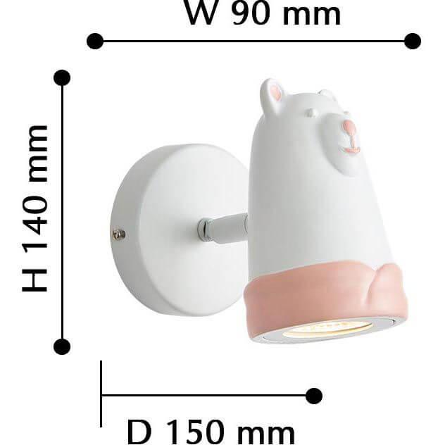 Спот детский Taddy Bears "Мишка" розовый FAVOURITE TADDY BEARS 326570 Белый;розовый  - Вид №3