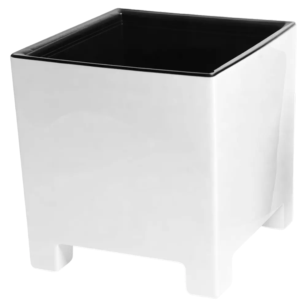 Кашпо Evergreen Design Нард 14x14x14 см v2.1 л пластик белый 89452979 STLM-2071009