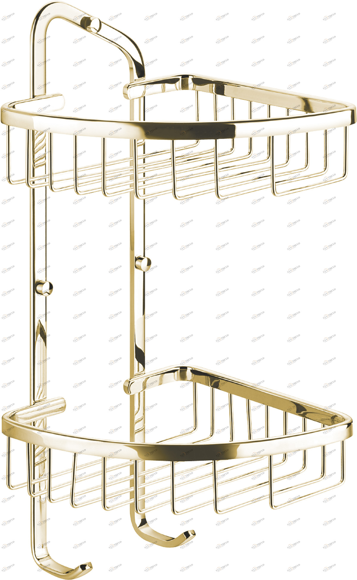 Полка угловая 2-ярусная, 180х180х410 мм ART&MAX AM-G-8962-Do 