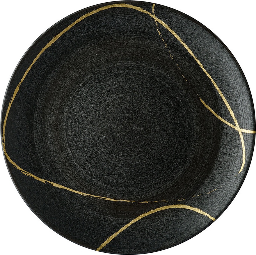 10654665 Royal Crown Derby Блюдо Royal Crown Derby "Эскиз. Черный" 34см Фарфор, Керамика 