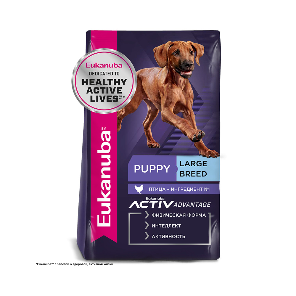 ПР0033478 Корм для щенков для крупных пород сух. 3кг Eukanuba 