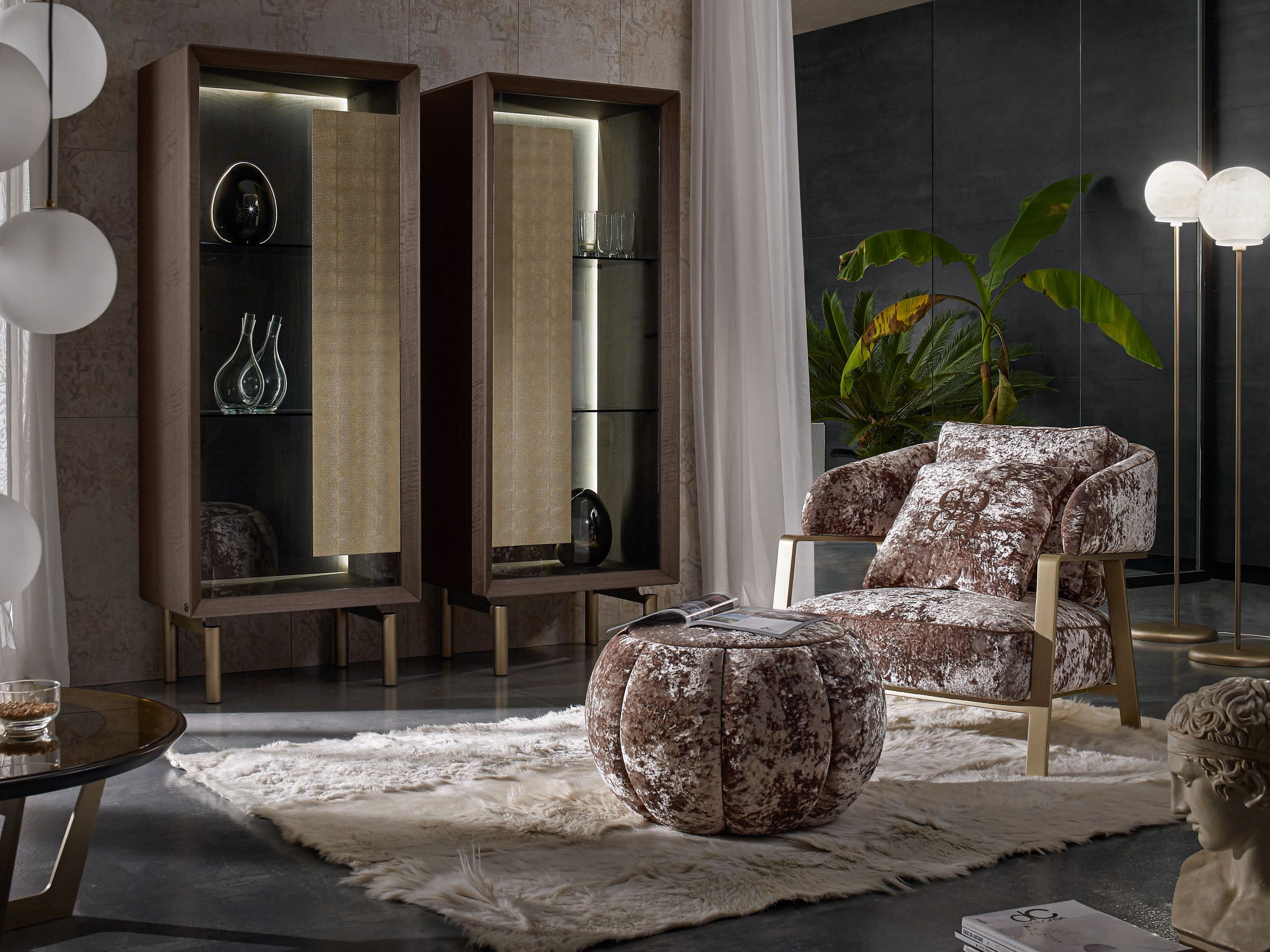 Круглый пуф из ткани Grilli Оскар ARCH-00059110 - Вид №2