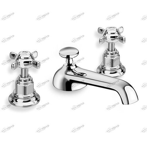 CRILD203 Смеситель для раковины REGULAR на 3 отверстия со сливным клапаном 1 "1/4 Cristina Rubinetterie 