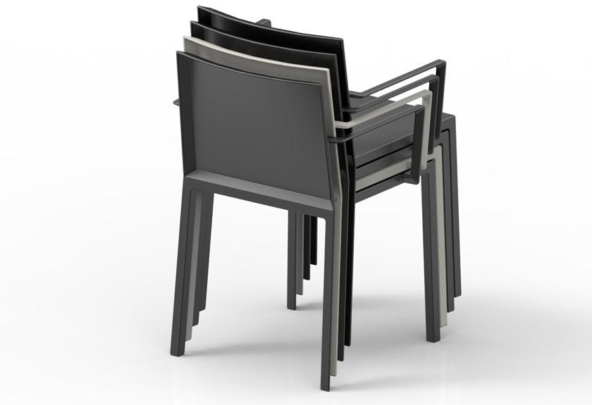 VONDOM Садовый стул из полиамида с подлокотниками Quartz sun-id-1480727 - Вид №1