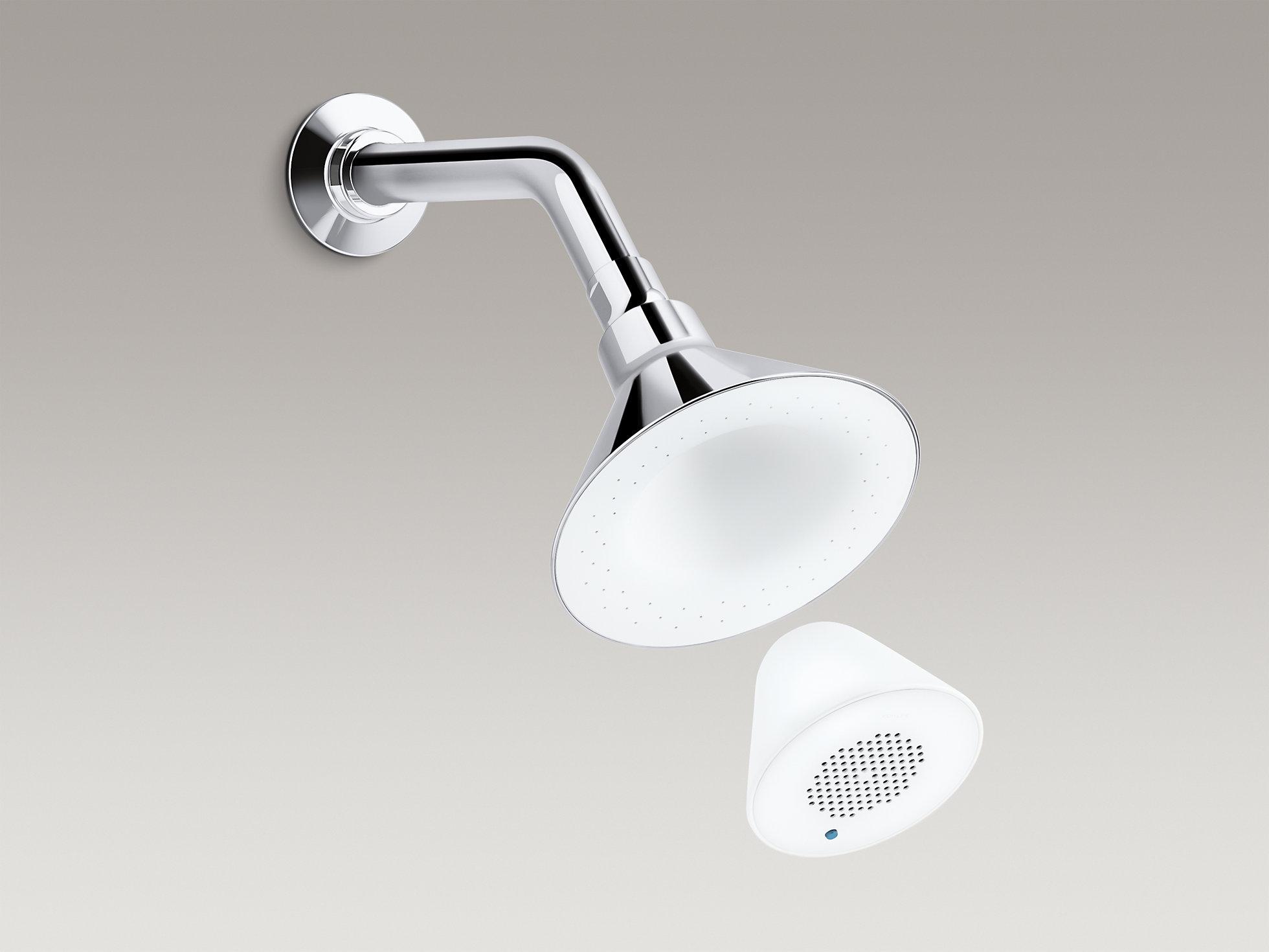 KOHLER Однофункциональная насадка для душа Moxie 2,5 галлона в минуту с беспроводным динамиком K-9245-0  - Вид №6