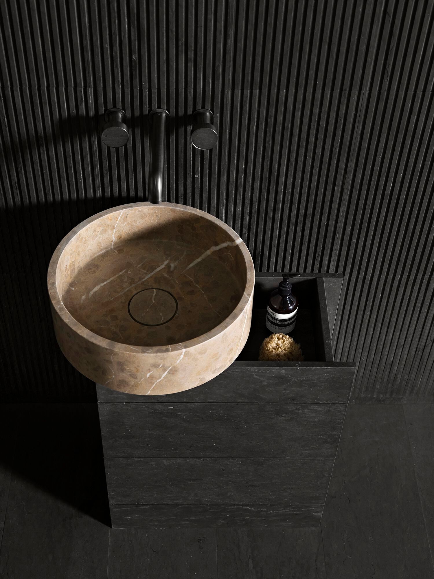 Мраморный напольный умывальник с ящиками LUCE DI CARRARA Passage ARCH-00120342 - Вид №3