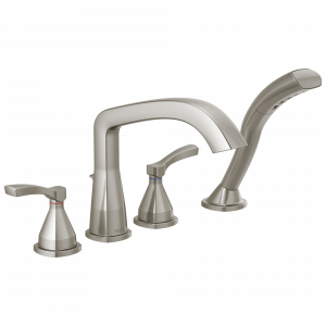 T4776-SS Римская ванна с четырьмя отверстиями Delta Faucet Stryke Нержавеющая сталь