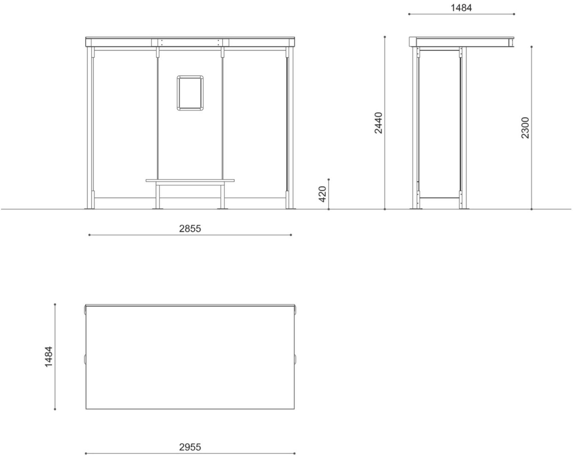 City Design Укрытие из стали и стекла для автобусной остановки sun-id-1370285 - Вид №5