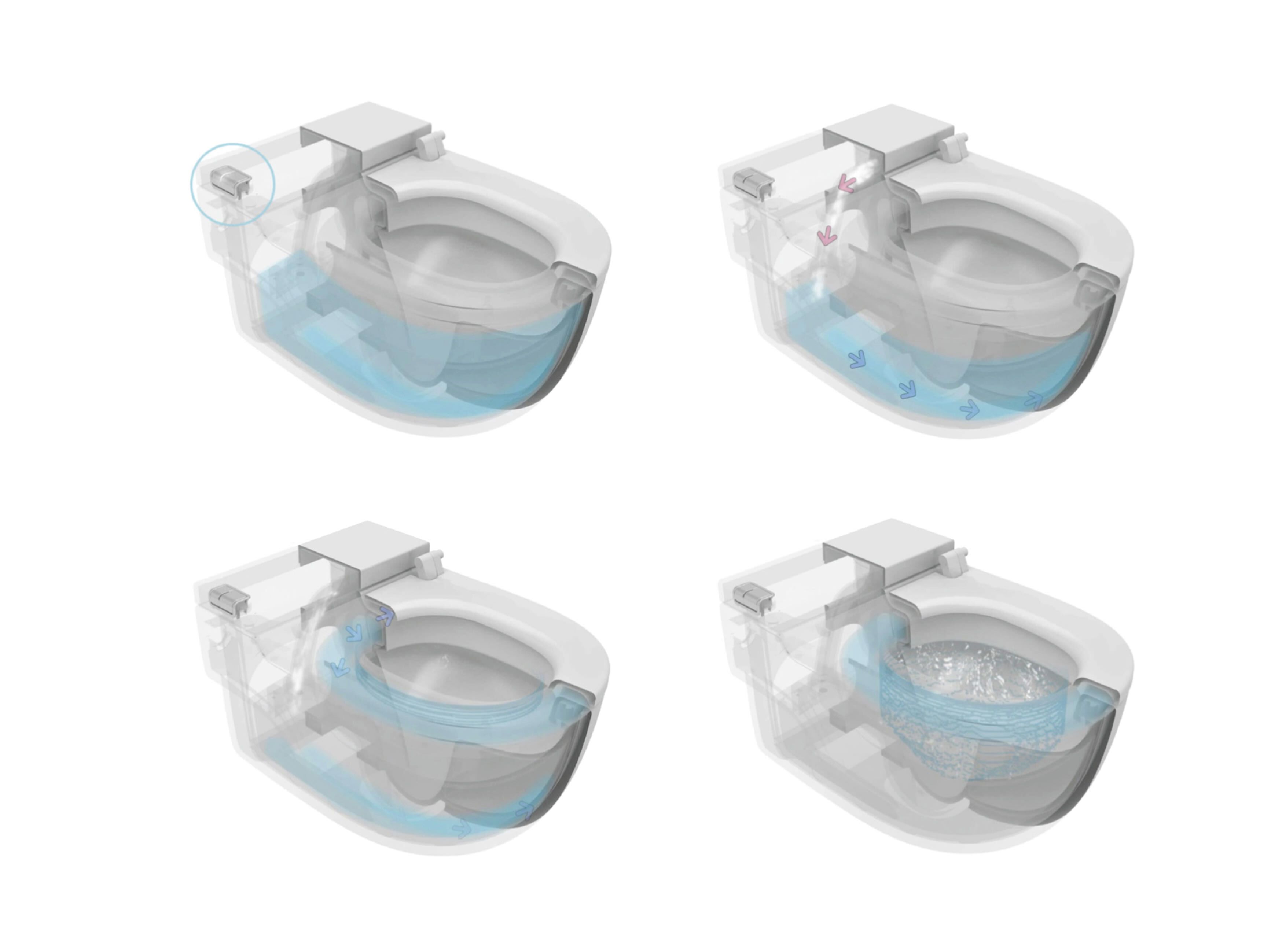 Фарфоровый подвесной туалет со встроенным сливным ящиком Roca Meridian ARCH-00057048 - Вид №1