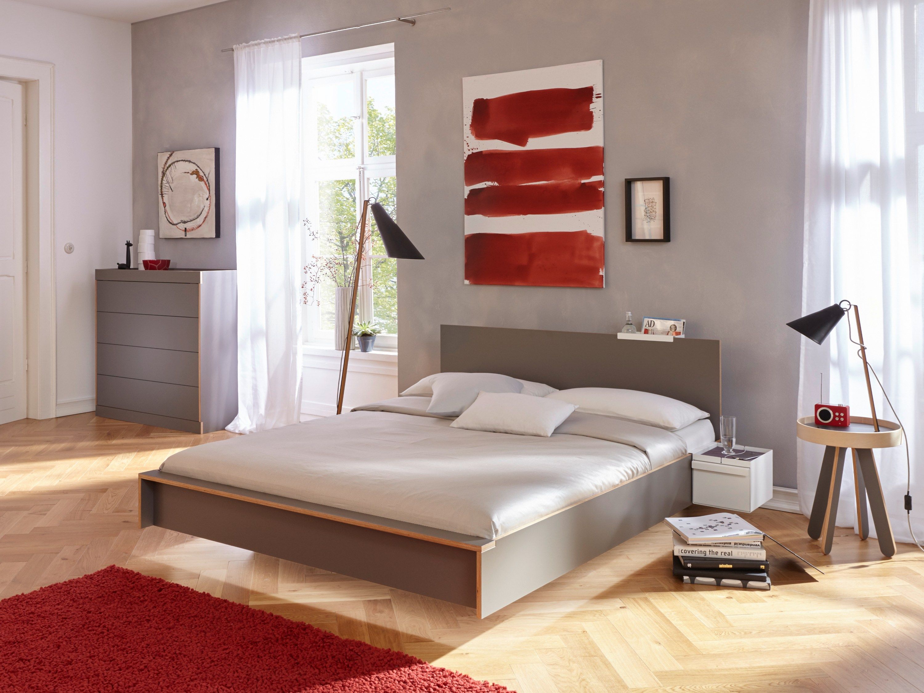 Двуспальная кровать из многослойной ткани Müller Small Living Flai ARCH-00048849 - Вид №2