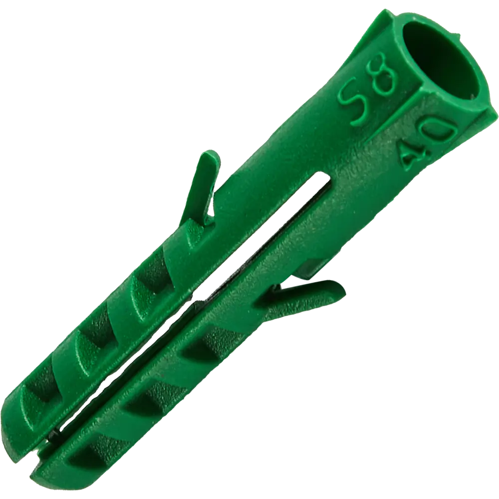 Дюбель распорный ECOPLAST 8×40 мм для надежного крепления (200 шт) 88672528 STLM-1007190