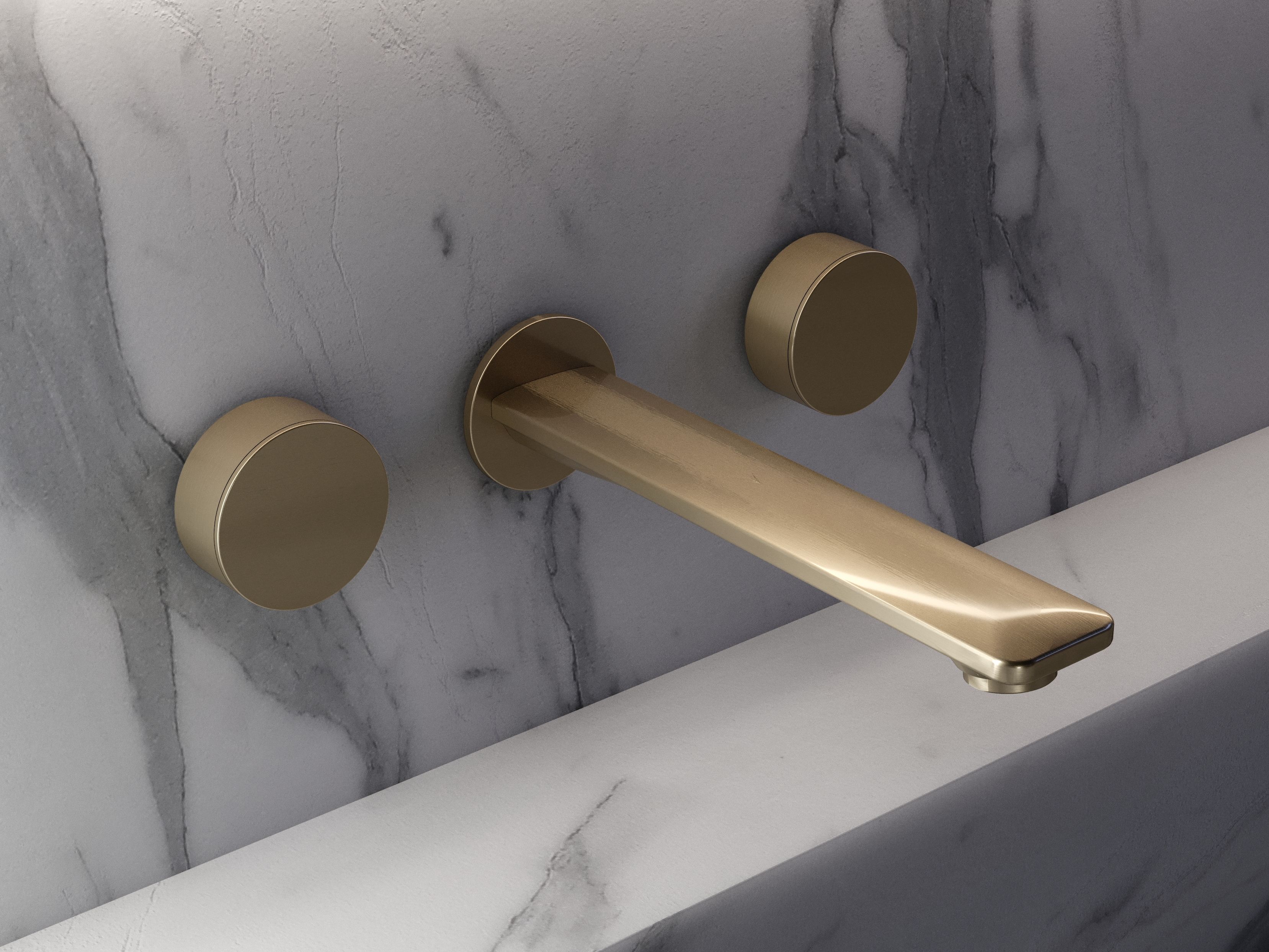 Настенный смеситель для раковины с 3 отверстиями JAQUAR Laguna ARCH-00004597