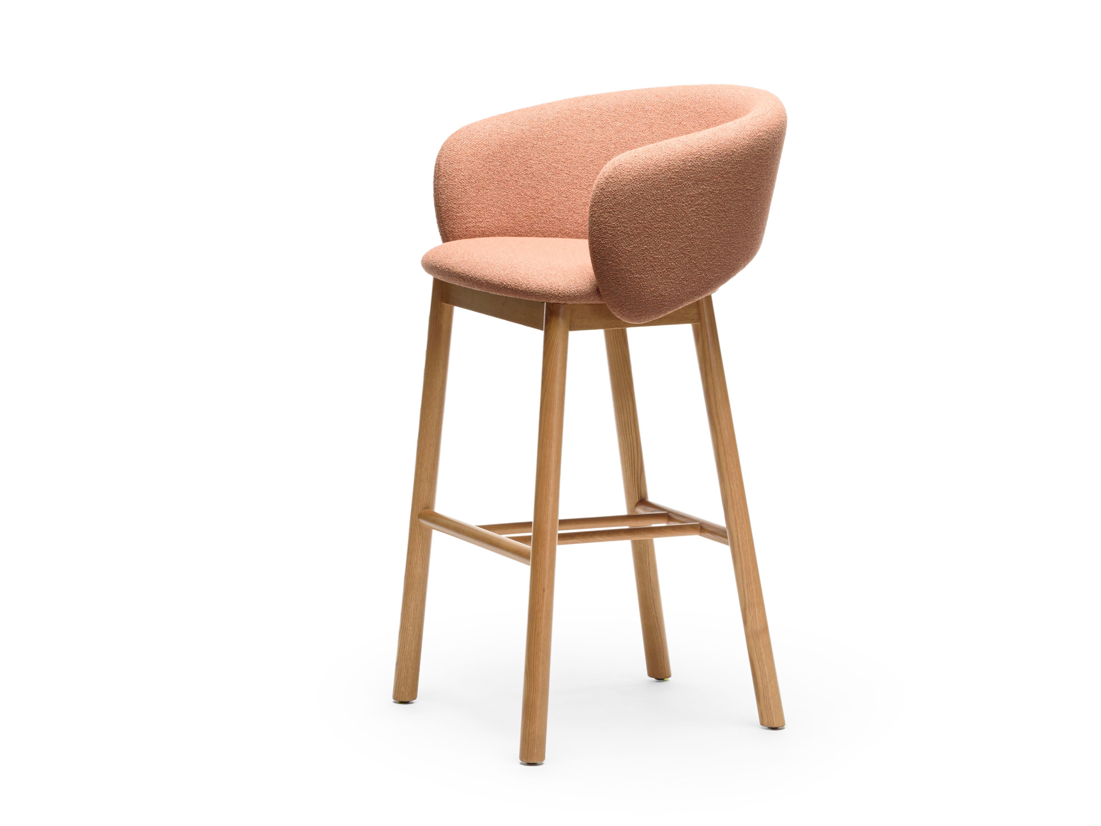 Высокий тканевый стул с подлокотниками и спинкой CHAIRS & MORE Bel ARCH-00070833 - Вид №6