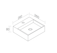 L318T0R1V1.100 Подвесная раковина прямоугольная A. e T. Italia ACQUAFREDDA Белый глянцевый AeT ITALIA - Вид №2
