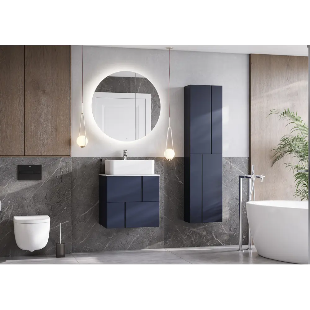 Пенал для ванной Roca Pilar 160x40 см цвет синий STLM-2150981 - Вид №2