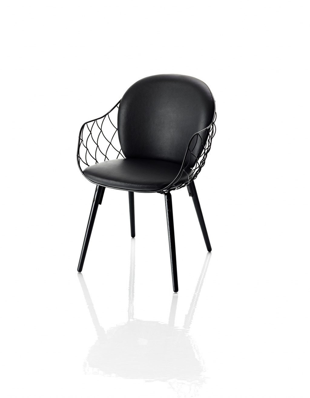 Стальной и деревянный стул с подлокотниками Magis Piña ARCH-00073837 - Вид №2