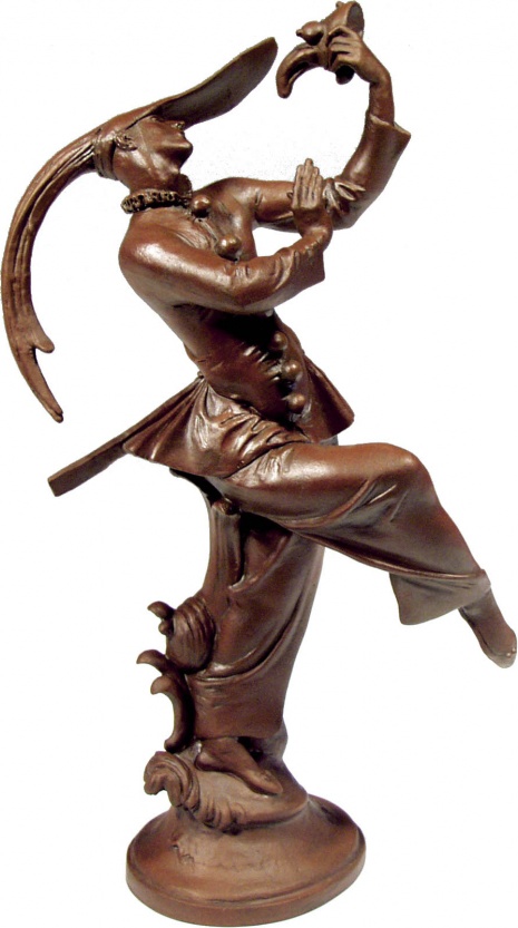 10616812 Meissen Фигурка "Танцор с маской" (2004г) (Пауль Шойрих, 1913-1937г.) Фарфор 