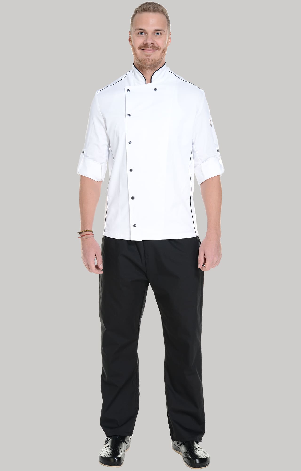 62614 Китель поварской white RICON  Одежда для поваров  размер 48 (M)  - Вид №13