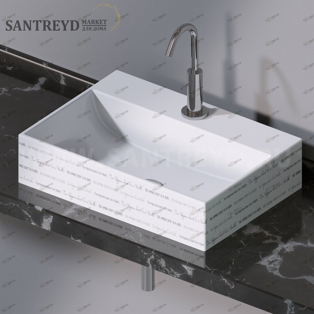 L240420 Накладная раковина на столешницу  прямоугольная A. e T. Italia THIN AeT ITALIA