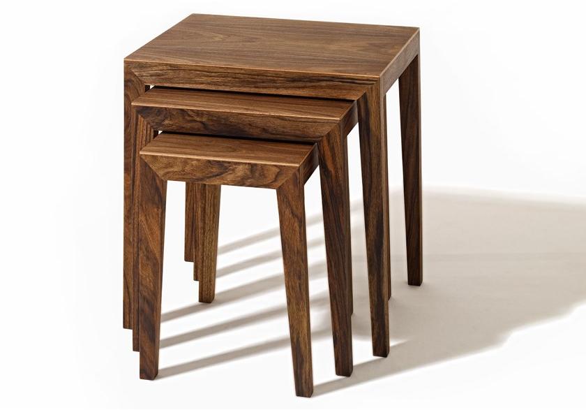 sixay furniture Низкий штабелируемый журнальный столик из массива дерева Theo sun-id-1468405 - Вид №2